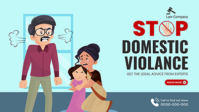 Landscape template of stop domestic violence get legal advice