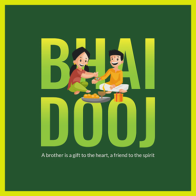Banner template of bhai dooj festival