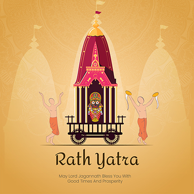 Banner template of rath yatra festival