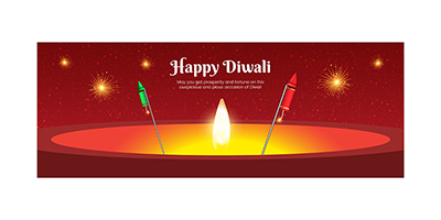 Cover template of the happy diwali festival