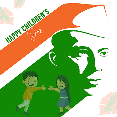 Happy childrens day with the template banner design