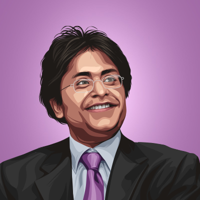 Lalit Modi Indian Businessman Vector Portrait Illustration