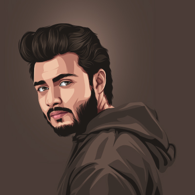 Raj Barman Indian Singer Vector Portrait Illustration