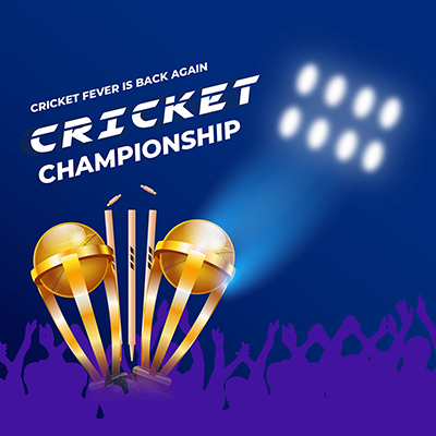 Template banner for the cricket championship
