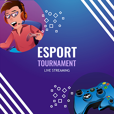 Banner template of esport tournament