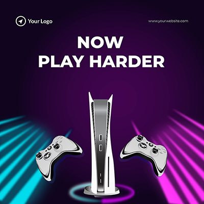 Banner template of now play harder