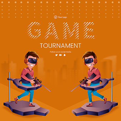 Banner template of the game tournament