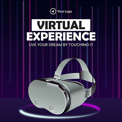 Banner template of virtual experience