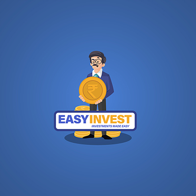 Easy investment vector mascot logo template