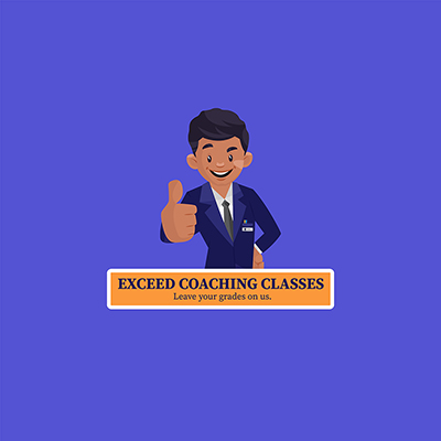 Exceed coaching classes vector mascot logo template