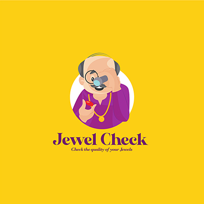 Jewel check vector mascot logo template