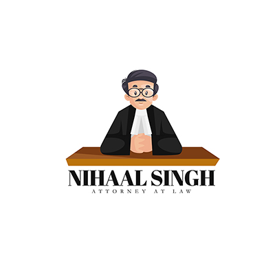 Nihaal singh attorney at law vector mascot logo template