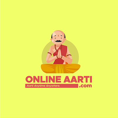 Online aarti vector mascot logo template