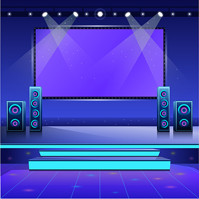 Party dance floor stage vector illustration Party dance floor stage vector illustration