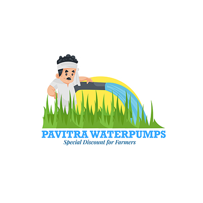 Pavitra waterpumps vector mascot logo template