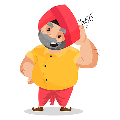 Punjabi man is confused