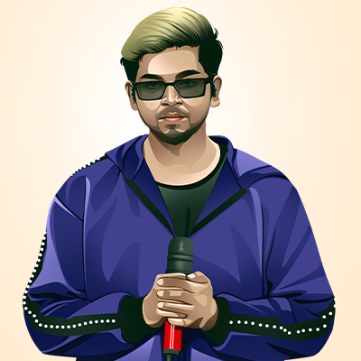 Paradox Indian Rapper Vector Portrait Illustration
