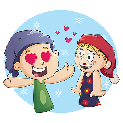 Boy and girl are in love with each other