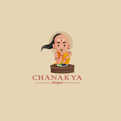 Chanakya vector mascot logo template