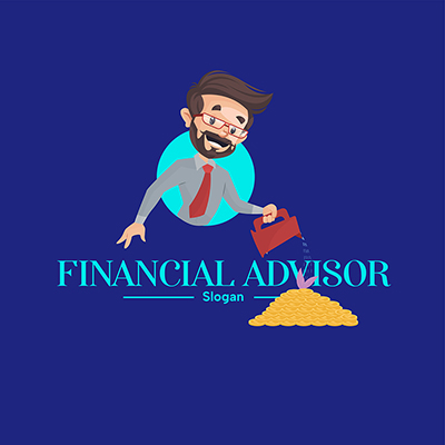 Financial advisor vector logo template