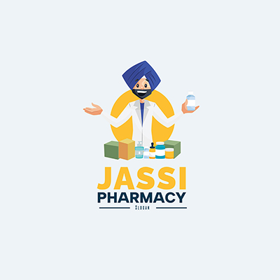 Jassi pharmacy vector logo template design