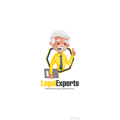 Legal experts vector mascot logo template