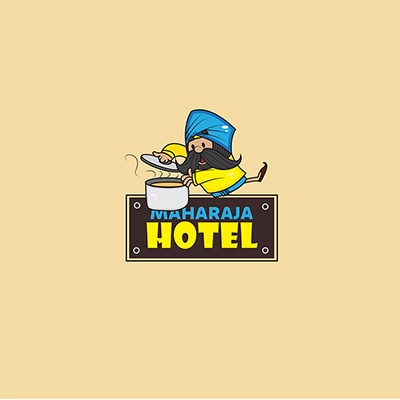 Maharaja hotel vector logo template design
