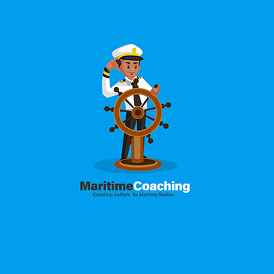 Maritime coaching vector mascot logo template