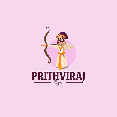 Prithviraj vector logo template design