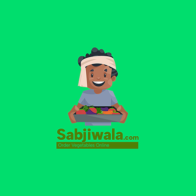 Sabjiwala order vegetables online vector logo template Sabjiwala order vegetables online vector logo template