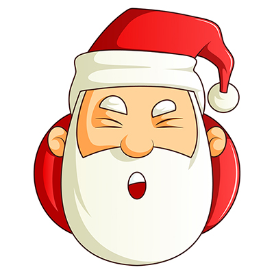 Santa claus is disappointed