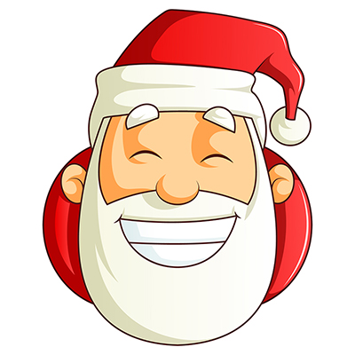 Santa claus is laughing