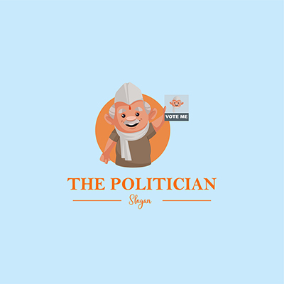 The politician vector logo template