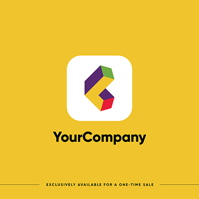 Abstract modern letter company logo template design