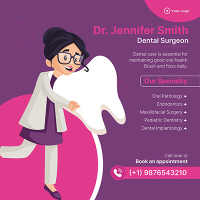 Banner template for dental surgeon specialist