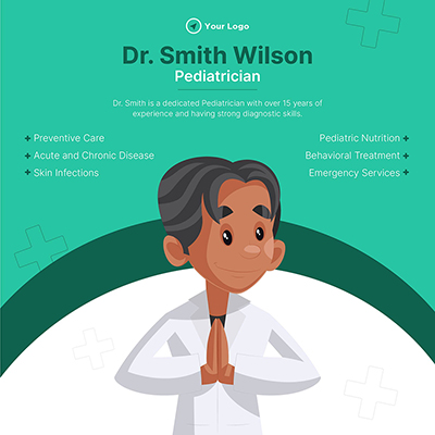 Banner template for the pediatrician specialist clinic