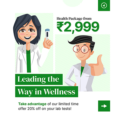Banner template for wellness health package