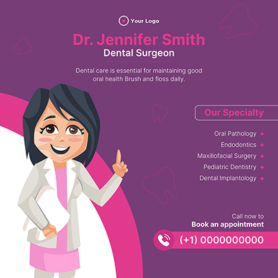 Banner template of the dental surgeon specialist
