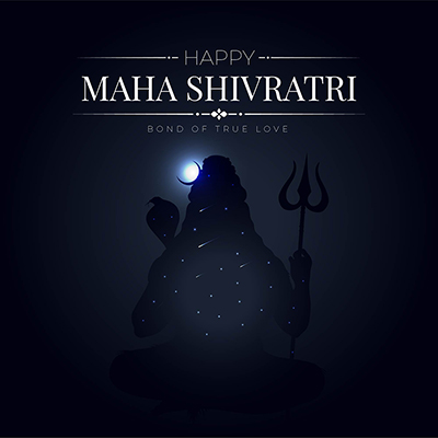Cultural happy maha shivratri festival banner template poster