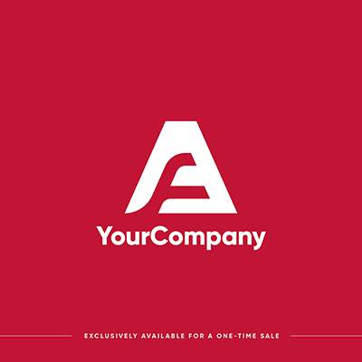 AF letter minimal logo vector template