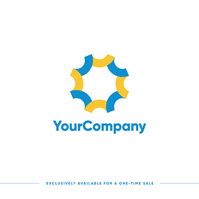 Abstract corporate circle logo template