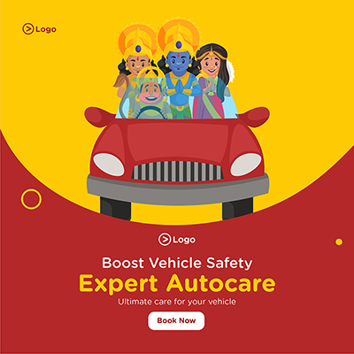 Autocare car services banner post template
