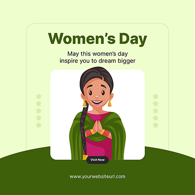 Banner template for womens day event post