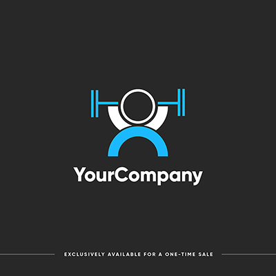 Healthcare gym logo concept template