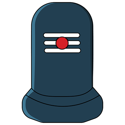 Illustration design of god shiva shivling