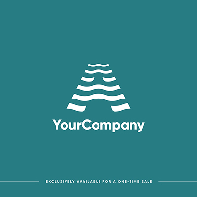 Modern design a letter logo template concept