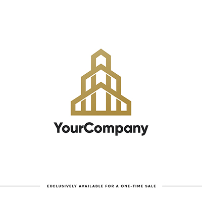 Modern logo real estate building concept