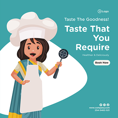 Food menu special offer on banner poster template