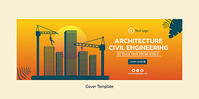 Architecture civil engineering cover template