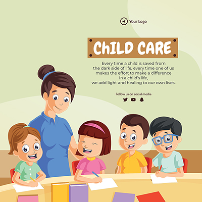 Child care expert banner post template